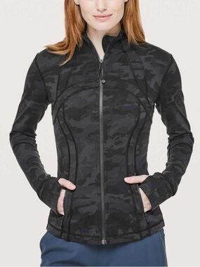 Lululemon Define Jacket Sz 10 In Incognito Camo Multi Grey NWT